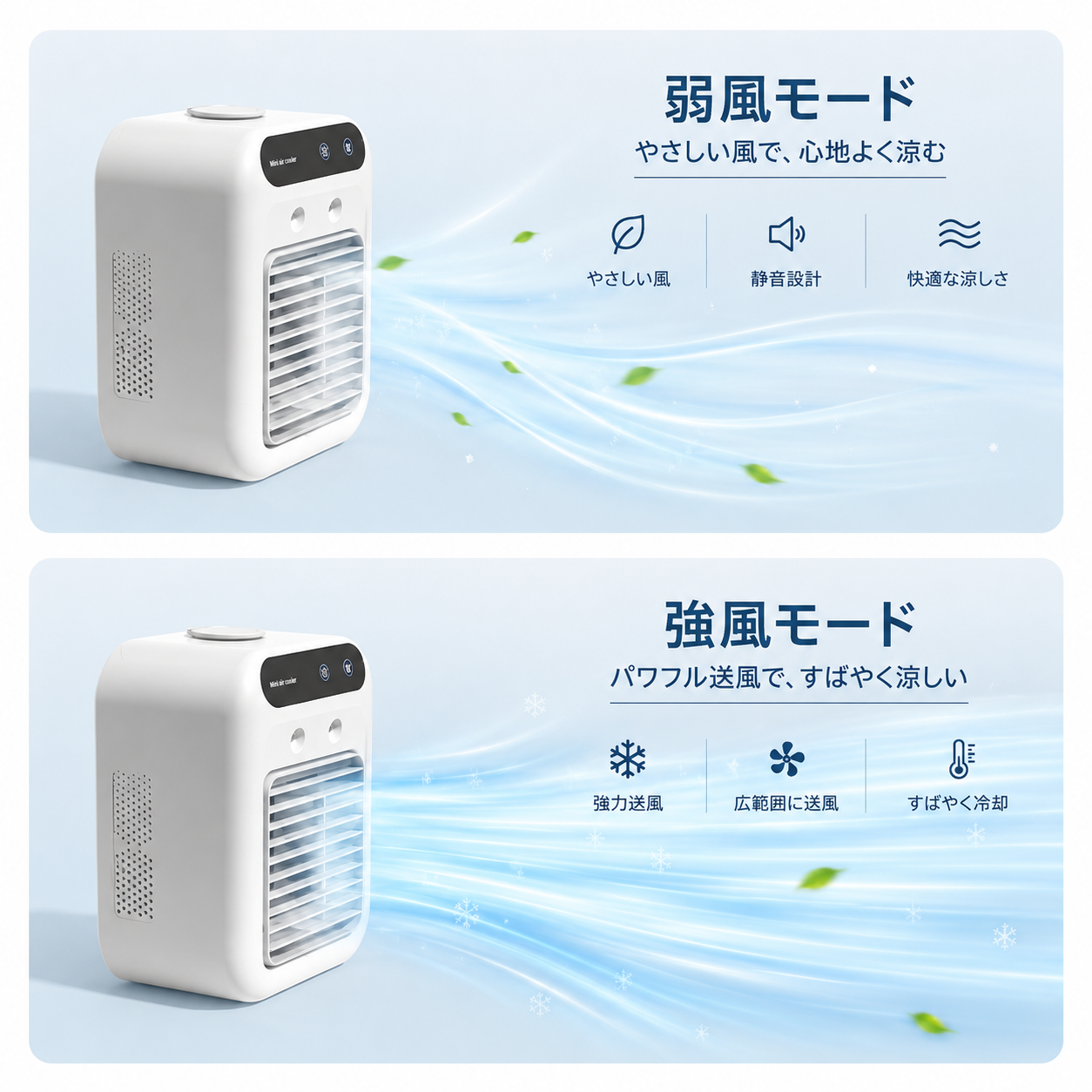RIN 凛｜USB卓上ミスト冷風機 ─ 水の力で、ひんやり快適空間
